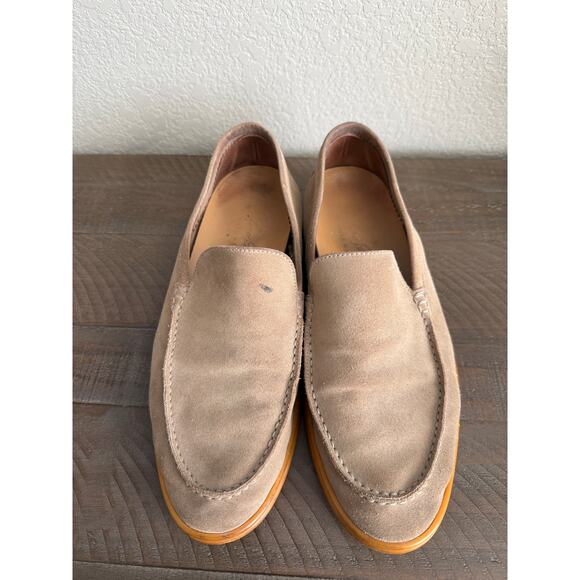 Loro Piana Beige Suede Summer Walk Loafers Size 40 1/2 Men US 7.5- 8 Luxury main image 5